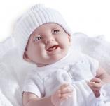 JC Toys/Berenguer - La Newborn - Deluxe La Newborn Soft Body Baby Doll, 7- Piece Premium White Gift Set 15.5-Inch, Designed by Berenguer Boutique– Made in Spain - Doll